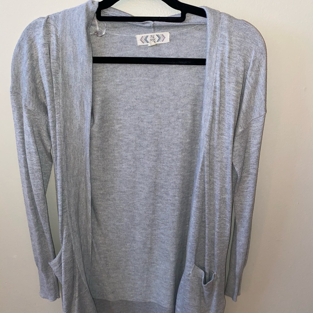 Grey cardigan